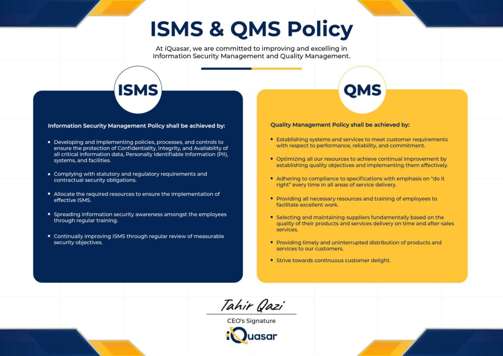 ISM & QMS Policy Graphics